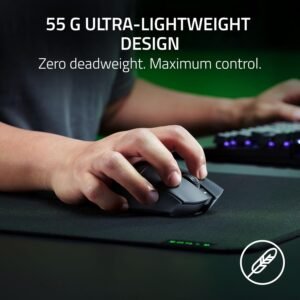 DeathAdder V3 HyperSpeed — אחד העכברים הכי אהובים של Razer, עכשיו אלחוטי וקל במיוחד.