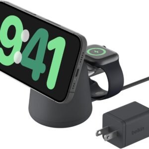 תחנת טעינה אלחוטית Belkin 2 ב-1 ב-296 ש״ח ⚡🔋