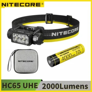 פנס ראש Nitecore HC65UHE – תאורה חזקה וקמפינג