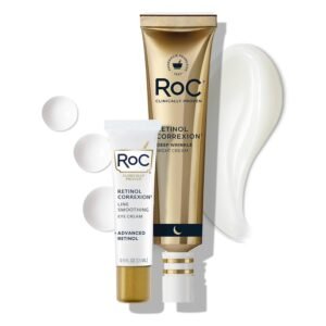 RoC Retinol Correxion Value Set Duo, קרם לילה עמוק אנטי אייג'ינג לפנים + קרם יומיומי מתחת לעיניים