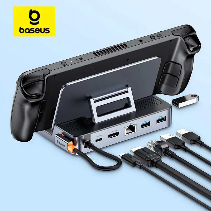 תחנת עגינה Baseus USB C ל-Steam Deck ו-Nintendo Switch