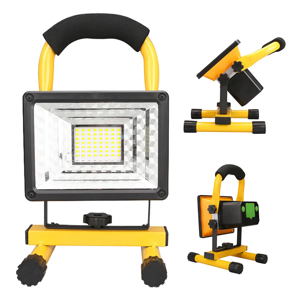 תאורת עבודה ניידת נטענת LED 60W עם מעמד