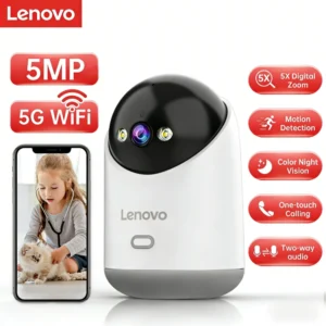 מצלמת אבטחה חכמה Lenovo עם WiFi 5G