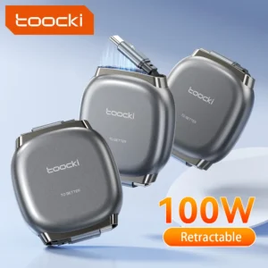 כבל טעינה מתקפל Toocki Type C ל-USB C 100W