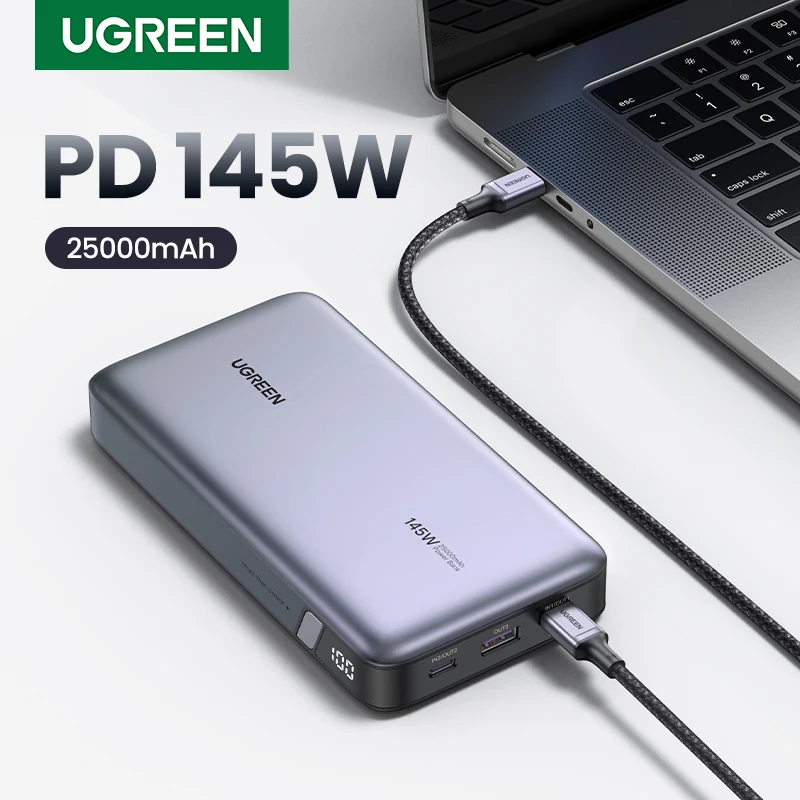 UGREEN PD 145W סוללת גיבוי ניידת 25000mAh