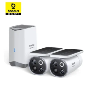 ערכת 2 מצלמות אבטחה חיצונית סולארית Baseus Security S1 Pro