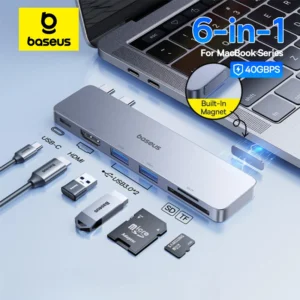Baseus דואל USB-C Hub ל-HDMI 4K 30Hz
