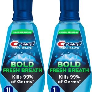 שטיפת פה Crest Pro-Health נשימה רעננה – 1 ליטר (999.6 מ״ל), חבילה של 2