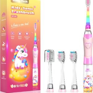 מברשת שיניים חשמלית לילדים Dada-Tech עם טיימר וזוהר קשת