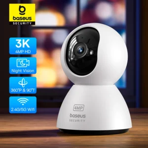 מצלמת IP Baseus 4MP חכמה עם חיבור 5G Wi-Fi
