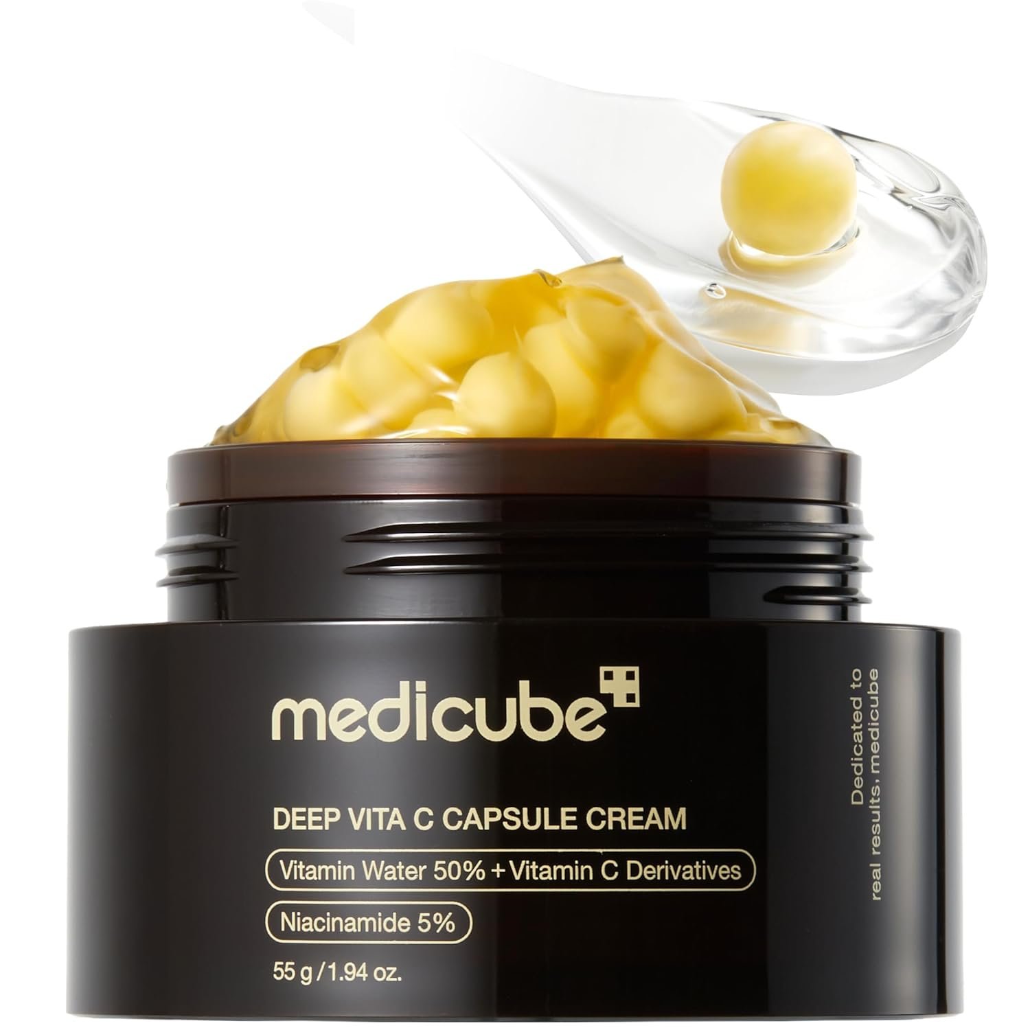 קרם קפסולות medicube עמוק לגוון עור ומרקם לא אחידים עם ויטמין C