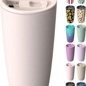 כוס קפה מבודדת TILUCK 567 גרם עם מכסה ללא BPA