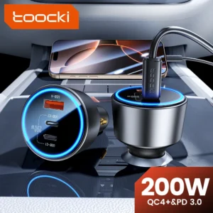 מטען USB Type-C 200W עם טעינה מהירה